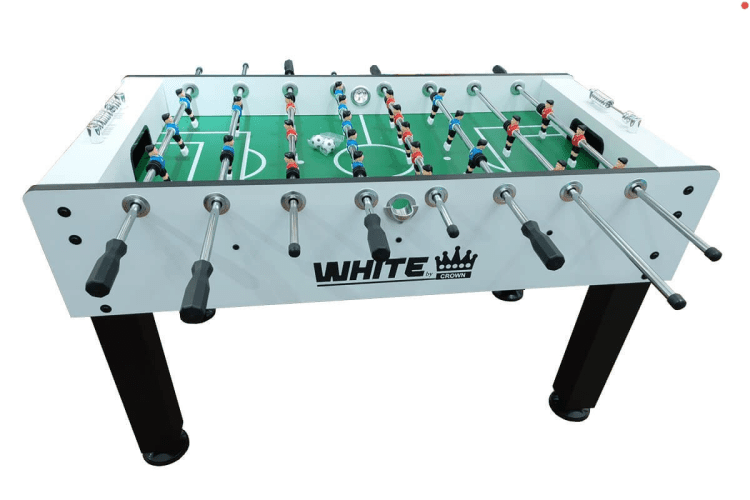 שולחן כדורגל 5 פיט WHITE מבית CROWN – תמונה 3