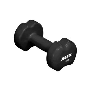 משקולות יד 9 ק"ג  (זוג) בציפוי נאופרן ALEX